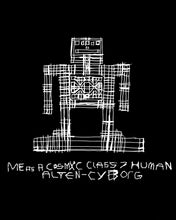 Load image into Gallery viewer, Michael Engebretson, "Me as a Cosmic Class 7 Human-Alien Cyborg" Tee