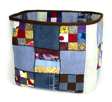 Load image into Gallery viewer, Robert G. Collier, Patchwork Basket (separates or set of 2)