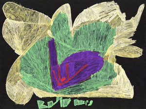 Kaia Burg, "Purple Heart and Half Butterfly"