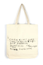 Load image into Gallery viewer, Michael Engebretson, &quot;Major Minor Non-Linear Generations Cosmic Hyper Toads&quot; (Hand-Painted Tote Bag)&quot;