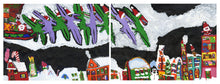 Load image into Gallery viewer, Ashlea Karkula, &quot;A Dino Christmas&quot; (diptych)