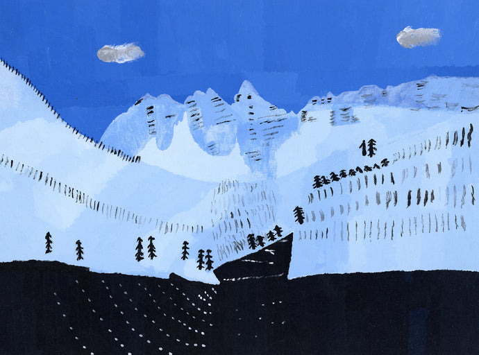 Carl Clark, Untitled (Snow-Capped Mountains)