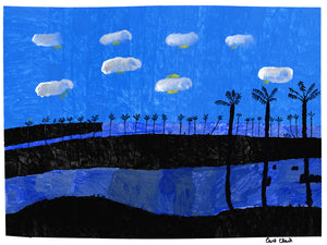 Carl Clark, "Blue Lagoon"