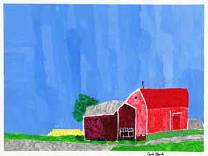 Carl Clark, Untitled (Red Barn)