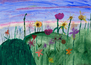 Evita Newman, "Flowers at Sunrise"
