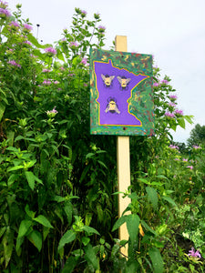 Mike Harris Jr., "MN Bees" Garden Sign