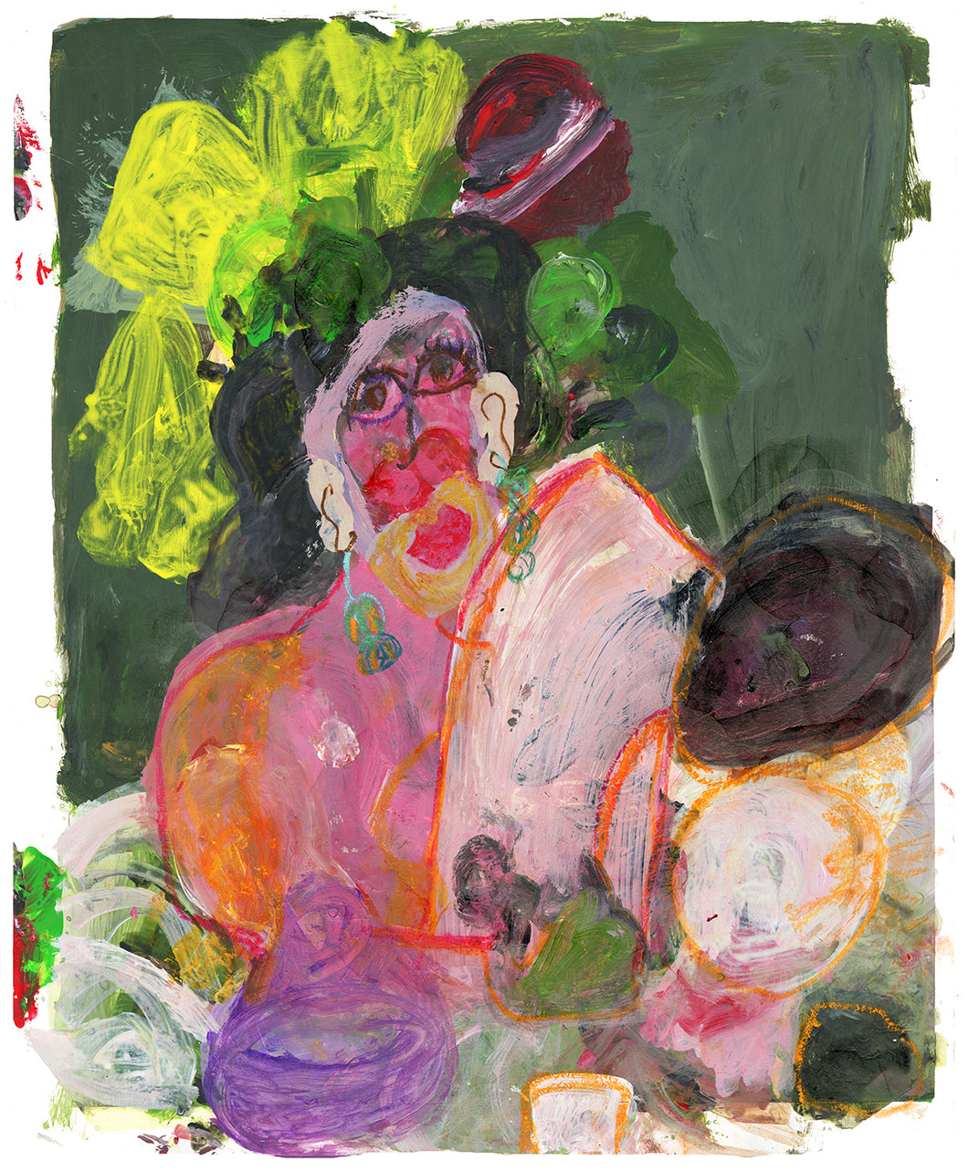 Janice Essick, Untitled (Figure with Yellow Headpiece)