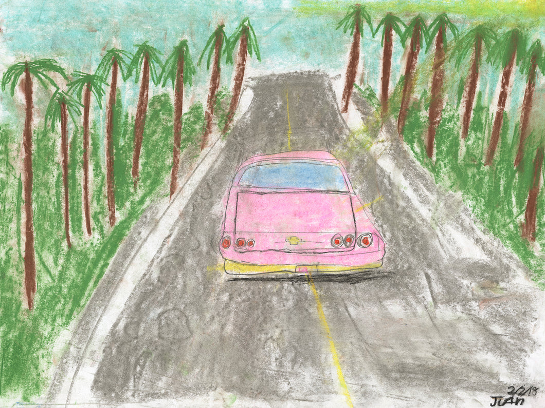 Juan Mendez, Untitled (Pink Car)