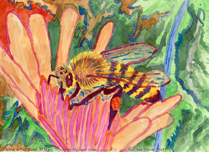 Mike Harris Jr. "Untitled Bee Flower 1989"