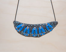 Load image into Gallery viewer, Rosemary Perronteau, Grey Felt Necklace