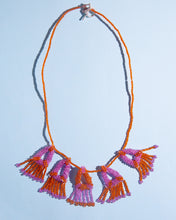 Load image into Gallery viewer, Rosemary Perronteau, Orange and Pink Beaded Necklace