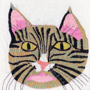 Rosemary Perronteau, Untitled (Embroidered Cat)