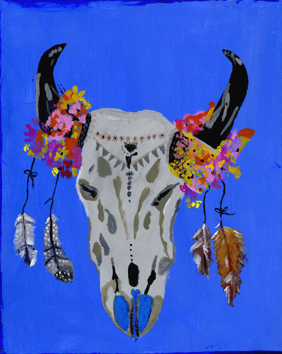Verdie McAlpin, Untitled (cow skull)