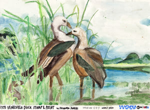 Victor Van, "1993 Venezuela Duck Stamp and Print by Fernando Porras"